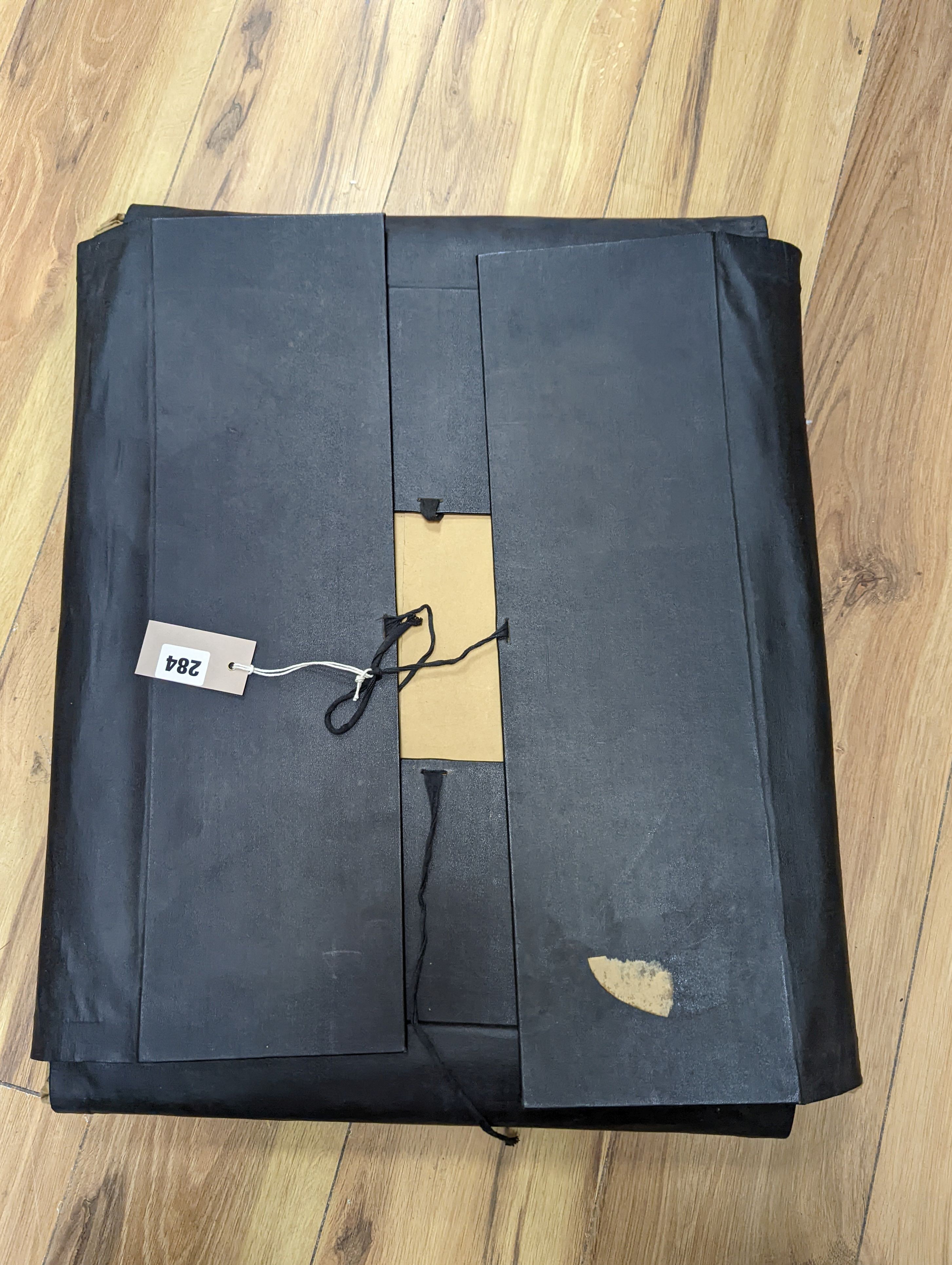 A folio of large format photographs by G L Chambers, mid 20th century, many mounted